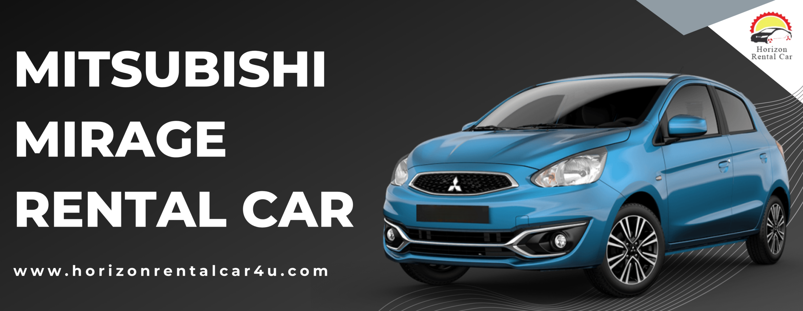 Mitsubishi Mirage rental car